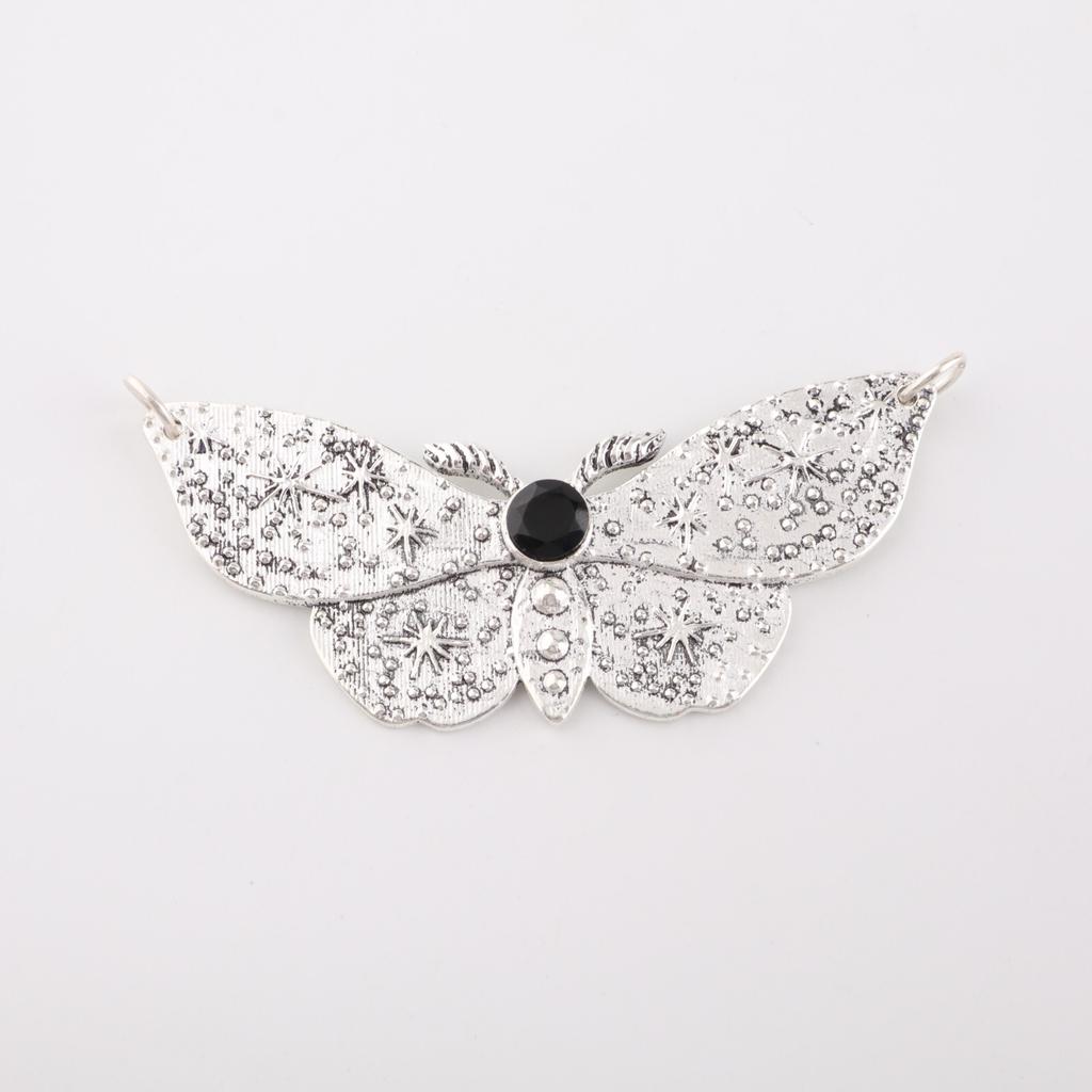 Драгоценный камень Черный Оникс Ювелирные изделия из серебра 925 пробы Стильный кулон 0,7" Для женщин CP-35-18