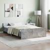 VidaXL Bed Frames Headboard and Footboard Concrete Grey 120x190 Cm 3203778