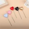 10Pcs 3D Heart Shape Cake Topper Gold Silver Pink Blue Ball Happy Birthday Diy Cupcake Flag Christmas Wedding Party Decoration