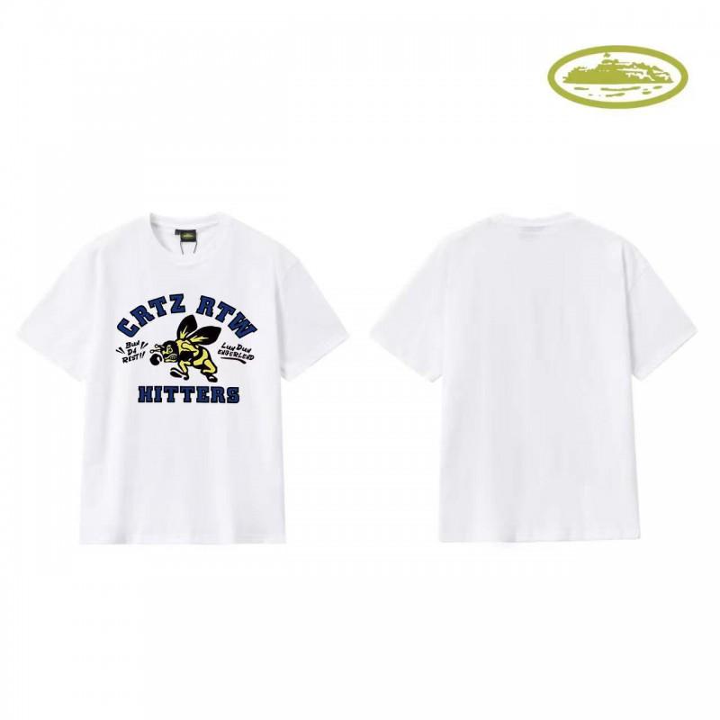CORT Alcatraz Basic Short Sleeve T-Shirt Phantom Letter Print Couple Streetwear Teens