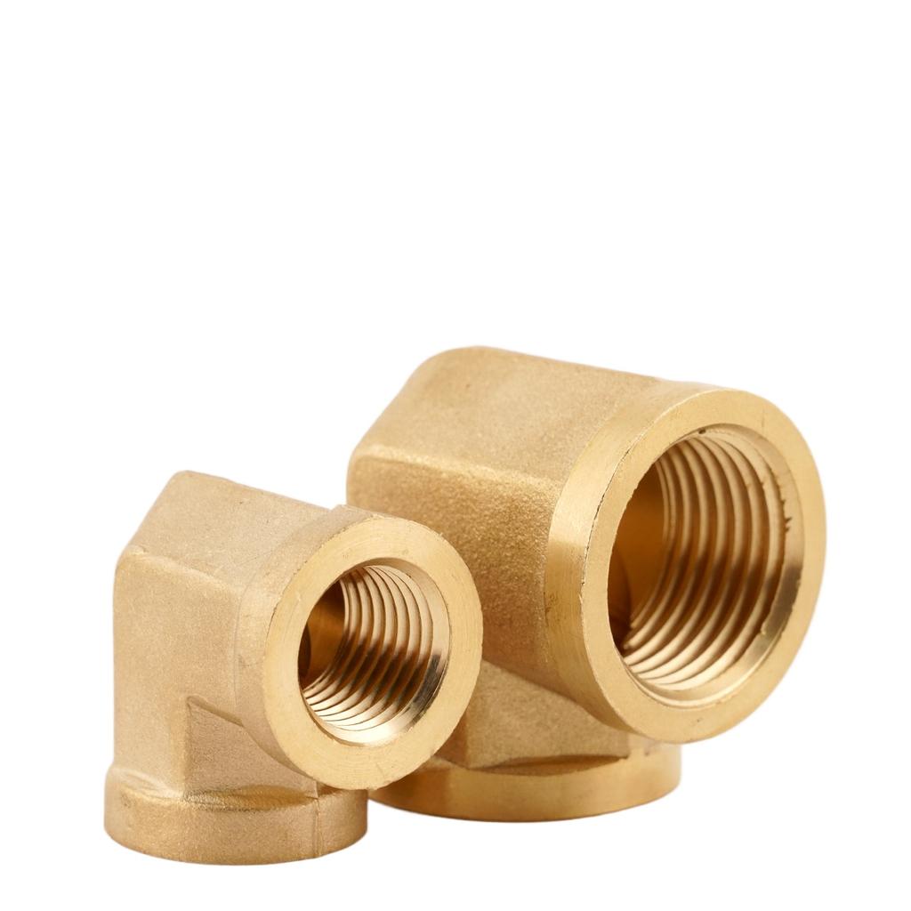 1/8" 1/4" 3/8" 1/2" NPT Внутренняя Равнопроходная Угольник 90 Градусов Латунный Трубопроводный Фитинг Соединитель 150C 357 PSI Вода Газ Масло Блок