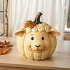 Тыквы для украшения Осенний декор тыквы Милые фигурки животных Полистоновая статуэтка Украшения на День благодарения Урожай Хэллоуин