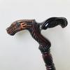 Handcrafted Wooden Dragon Head Walking Stick Unique Fantasy Cane