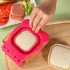 Flip Design Square Sandwich Cutter Bear Shape Bread Mold Kawaii Sandwich Press Mould  Lunch