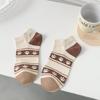 Женские весенне-летние модные милые хлопковые носки с мультяшным рисунком с мелким вырезом