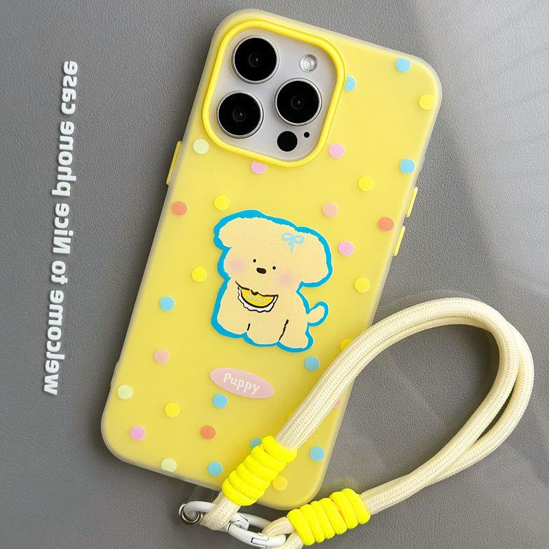 Чехол Zhitai iPhone 16 Pro для Apple 15, подходит для 14 Pro Max, желейная кожа с ремешком для iPhone 12/11/13