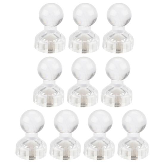 10 шт. Магнитные кнопки-гвоздики Сильная адгезия Многоцелевые Мини Цветные Прозрачные Магниты на холодильник