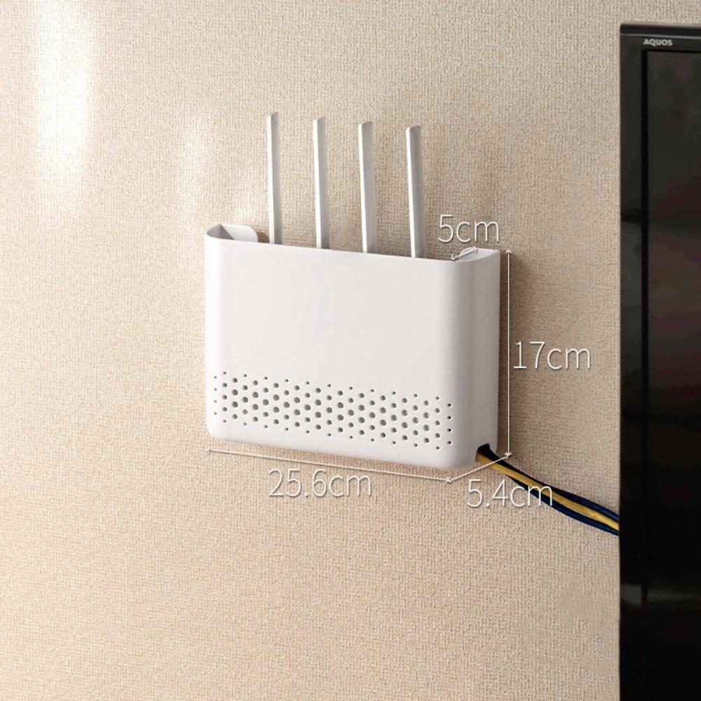 Space-Saving WiFi Storage Shelf Wall-Mounted Organizer Shelf Wireless Router Storage Box Household
