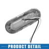 A ABSOPRO Front Rear Side Marker Lights, Waterproof Oval Position Lamp Clear for Lance,