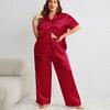 Summer Fashion Leisure Pajamas Two-piece Set Plus Size Loose Trousers Pajamas Thin Section of Homewear