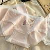 7A Antibacterial Crotch Breathable Cotton Tulip Jacquard Waist Bag Hip Triangle Women’s Panties