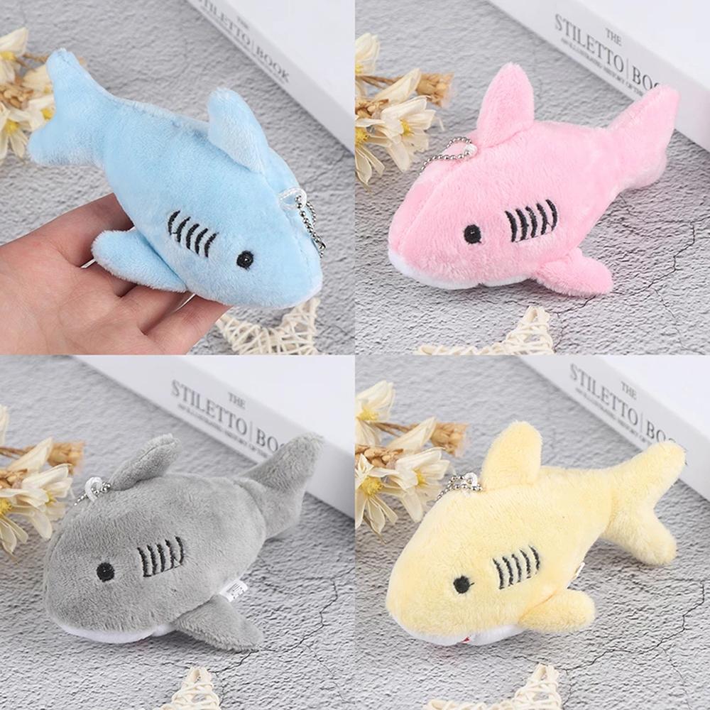 Shark Backpack Keychain Bag Pendant Ocean Animal Shark Key Chain Key Chain Pendant Shark Plush Toy