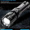 2-1PCS B BRIGHT Ultra Bright Flashlight, High Lumen Tactical Flashlight with 3 Modes, Zoom,Portable Camping Flashlight, Built-in Lithium Battery, IP44