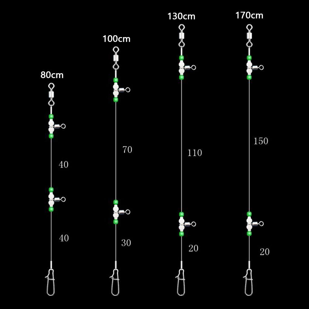 5pcs Snaps Fishing Leader Line Swivels Sinker Snap 2024 Pipe Balance Bracket