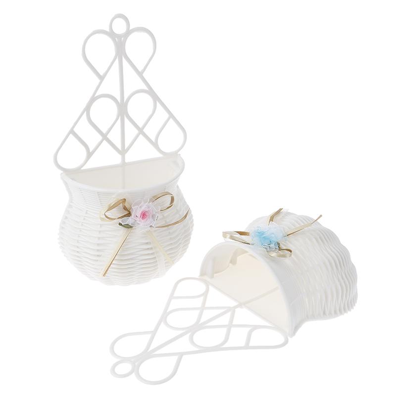 Садовая ваза «сделай сам», корзина для цветов, органайзер для всякой всячины, настенный подвесной искусственный ротанг