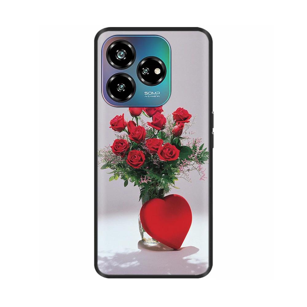 Черный силиконовый чехол для ZTE Blade V60 Design Мягкий ТПУ защитный корпус Чехол для телефона для Blade V60 Design 4G Задняя крышка V60Design