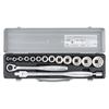 Socket Wrench Drive 16 Silver Set, 12.7mm (1/2"), 770M, Contents Pieces,
