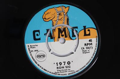 7-дюймовая пластинка RON SIG 1970 Версия 70 CA58 CAMEL 1970 UK Reggae Ska Dub Б/у