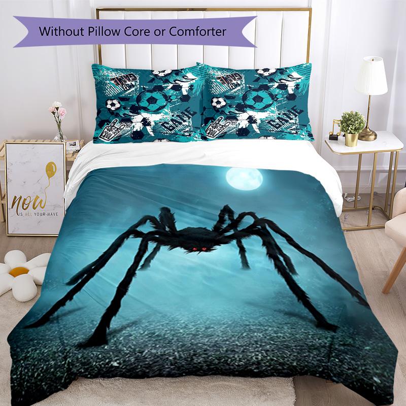 Football Bedding Set Breathable Duvet Cover with Pillowcases Decorative Bed Linen for Bedroom Home Decoration Birthday Gift