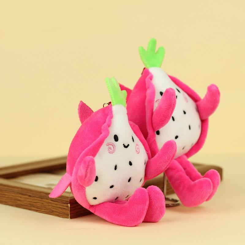 Удобная имитация плюшевого фрукта дракона, брелок с фруктами, мягкая подушка, плюшевая игрушка, кавайные мультяшные фрукты, куклы для девочек, игрушки