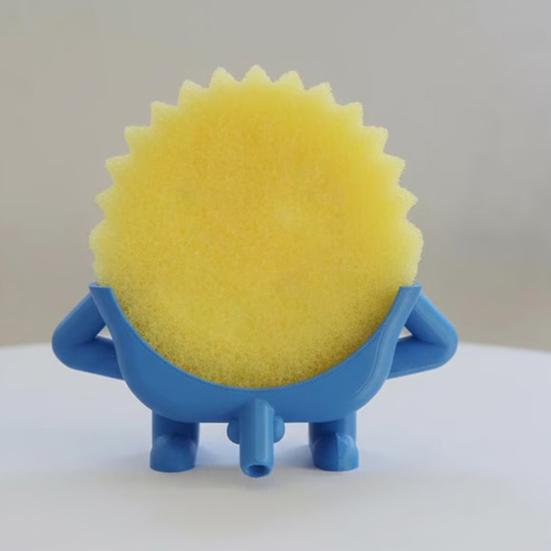 Подставка для губки, напечатанная на 3D-принтере. Милая подвесная подставка для губки с дренажным отверстием. Забавная подставка для губки на край кухонной раковины.