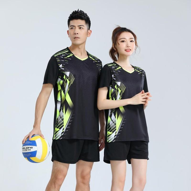 Student Volleyball Uniforms Printed Number Set Unisex Square Dance Fitness Outfits