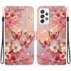 Чехол-книжка из искусственной кожи ручной работы для Samsung Galaxy A52 4G/A52 5G (SM-A525F/A526B)- Противоскользящий ударопрочный чехол с ремешком на запястье и дизайнами в виде сердец/роз и кошек