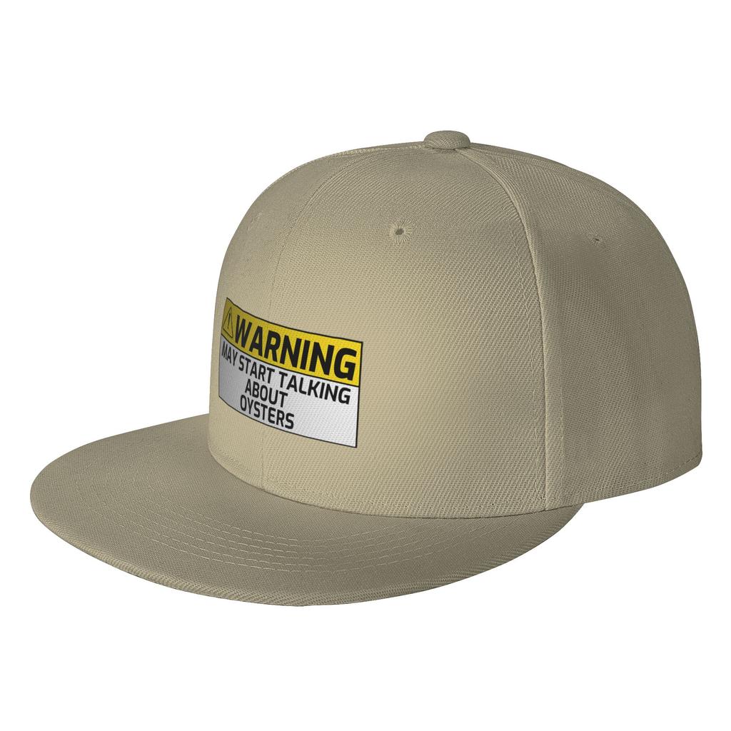 Fashion Warning May Spontaneously Start Talking About Oysters Flat Brim Sun Hat  Easy To Clean Baseball Caps