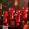 Red Spring Festival Door Decoration Traditional Horse Year Hanging Ornaments  Home