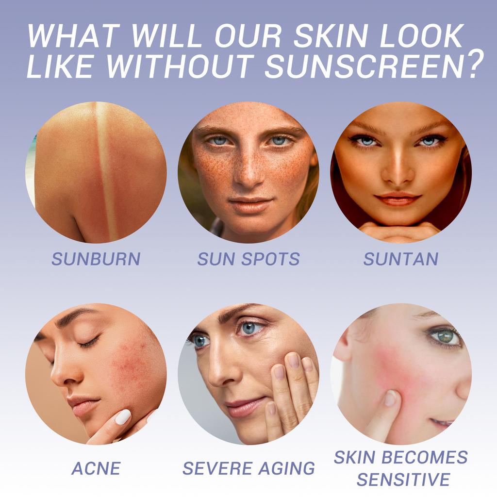 EELHOE Коллагеновый солнцезащитный крем Уход за кожей лица и тела SPF45++ Крем для защиты от УФ-солнца Контроль жирности Увлажняет осветляет кожу Жемчужный консилер