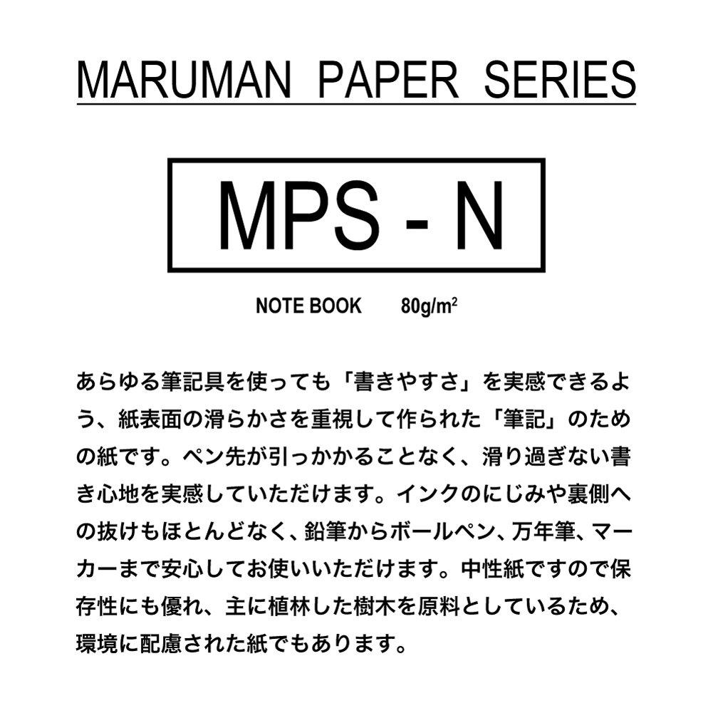 Maruman Wide 5mm 15 Set of 5 Loose-Leaf Paper, A4, Grid, Sheets, (L1197)