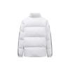 Anta Полосатый повседневный воротник-стойка короткая теплая куртка-пуховик унисекс верхняя одежда светло-серый белый 972348902-1