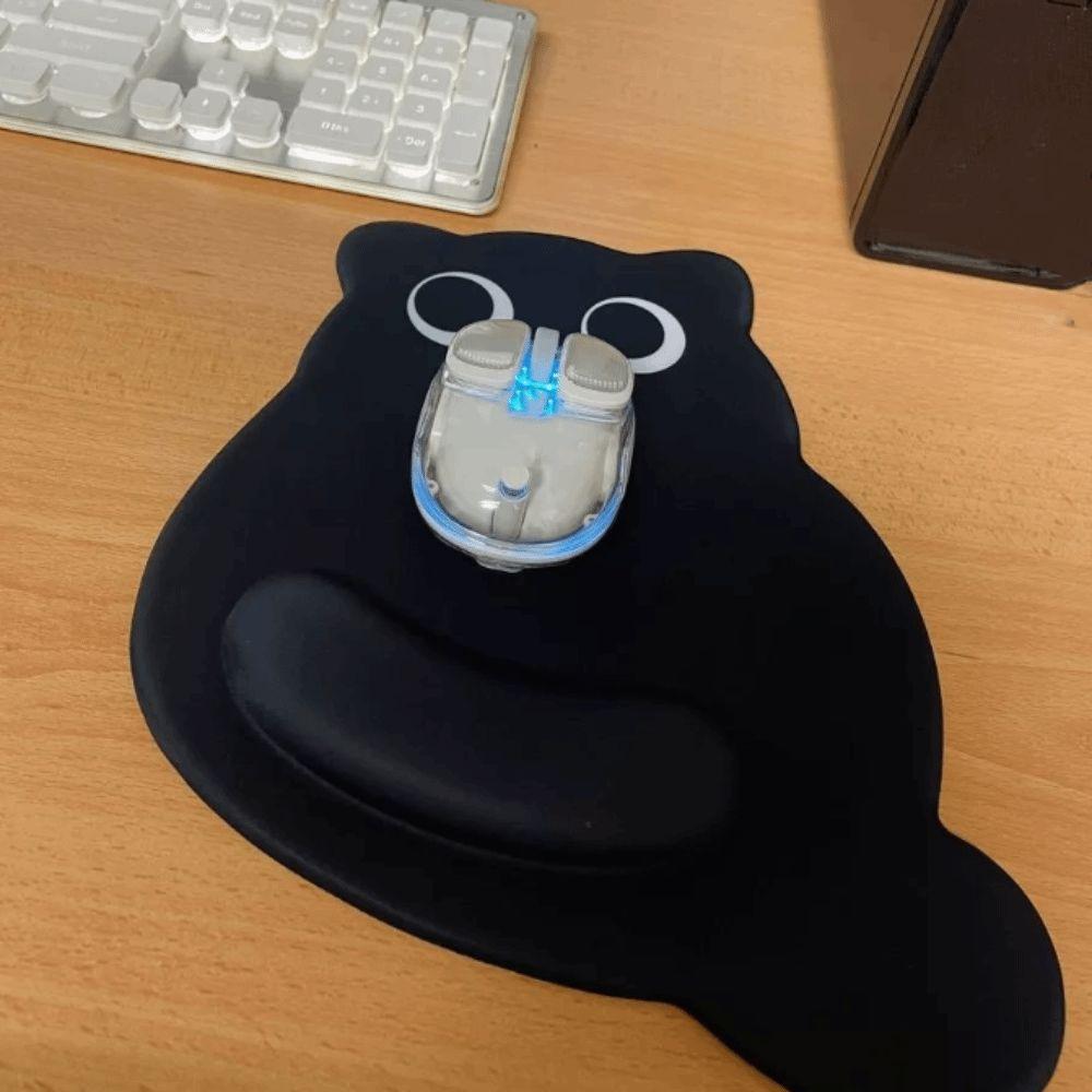 Cartoon Cat Large Mouse Mat Wrist Pad Kawaii Cat Mouse Pad Black Cat Mouse Pads  Office Desk