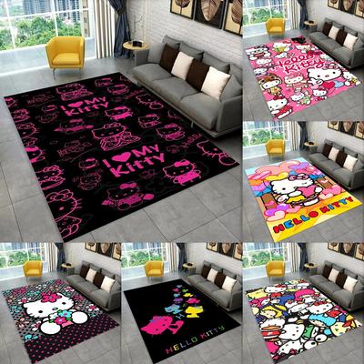 Ковер с мультяшной девочкой Sanrio Новый коврик Hello Kitty для спальни, гостиной, домашнего дивана, детская подстилка для ползания