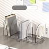 Save Space Handle Bookends Transparent Divider Book Stand Minimalism Desk Storage Rack