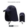 1pcs Men's and Women's Four Seasons Full Face Breathable Quick-drying Sun Hat Sun Hat Professional Fishing Anti-ultraviolet Hat