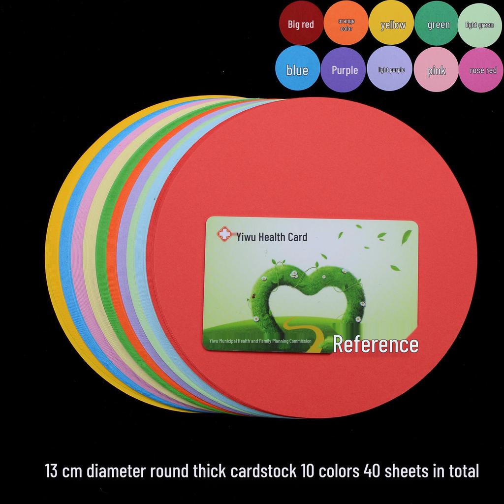 Плотный цветной картон: Формы Сердце, Звезда, Цветущая слива и Круглые формы для детского оригами и поделок