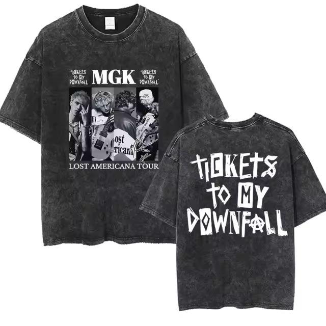 K Kelly Outfit Hip Hop Short Sleeve Street Casual Loose Y Lost Men And Women Can Be Washed In The United States 2Kmg