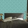 Geometric rhombus wallpaper in teal and turquoise for the living room and bedroom 50x1000