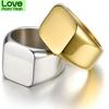 Новое поступление мужское кольцо мужское властное деловое кольцо глянцевое квадратное роскошное ювелирное изделие для мужчин оптом модное