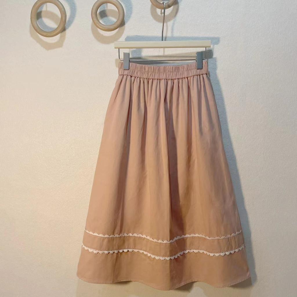 Женская универсальная однотонная юбка миди с вырезами, высокой талией, карманом и эластичной резинкой - трендовая уличная одежда