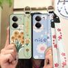 Silicone Back Cover Phone Case For Realme P3 Ultra 5G Protective Oil Painting Soft Case Fashion Design Anti-dust Lanyard