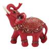 Resin Elephant Statue Wealth Lucky Feng Shui Ornament Elephant Figurine Decoration for Home Living Room TV Cabinet Entryway