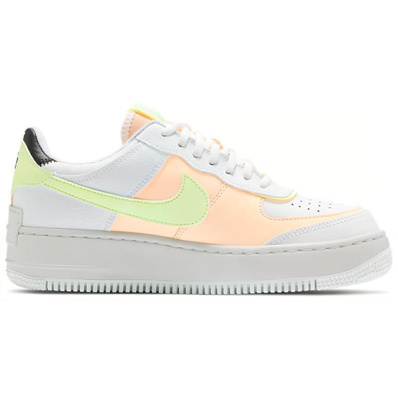 Nike Air Force 1 Low Shadow Summit White Barely Volt Crimson Tint Women's Sneakers CI0919-107