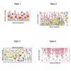 Self-adhesive Flowers Butterfly Wall Stickers Beautiful Background Decor Decals  Living Room