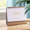 Настольный календарь 2026 Простой календарь Маленький настольный календарь Креативный календарь на спирали Планировщик Настольное украшение Офисные канцелярские товары