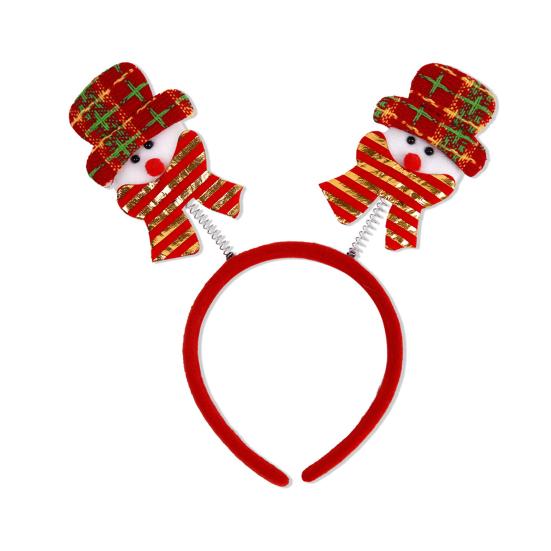 Рождественская повязка на голову для взрослых и детей, праздничный аксессуар для волос, повязка на голову с Санта-Клаусом и снеговиком для всех возрастов, для рождественских вечеринок и маскарада