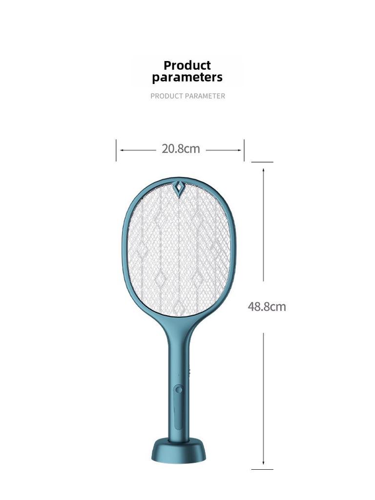 Электрическая мухобойка и уничтожитель комаров с зарядкой через USB: Мощная ловушка для комаров и мух 2 в 1