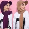 New Women's Hat Scarf Brim Model Solid Color Middle East Pullover Scarf Muslim Headscarf Baseball Caps