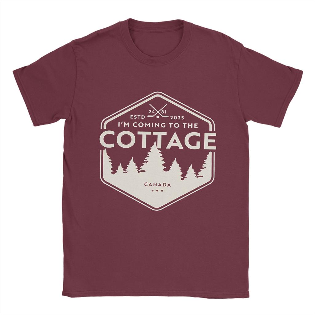 Unisex IM Coming To The Cottage RoUnisexce Hockey T Shirts Heated Rivalry Pure Cotton Clothes Novelty Round Neck Tees Big Size TShirt